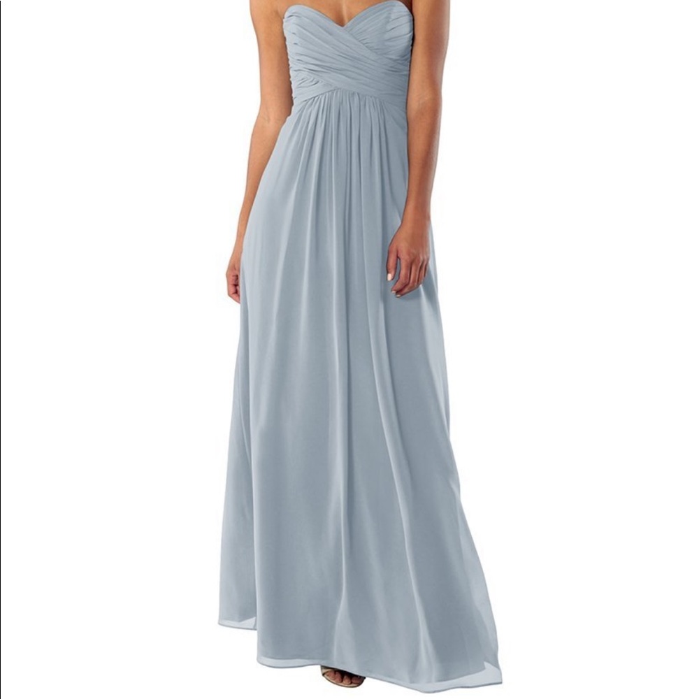 Brideside Long Dress Gown Charlotte Sky Blue 12